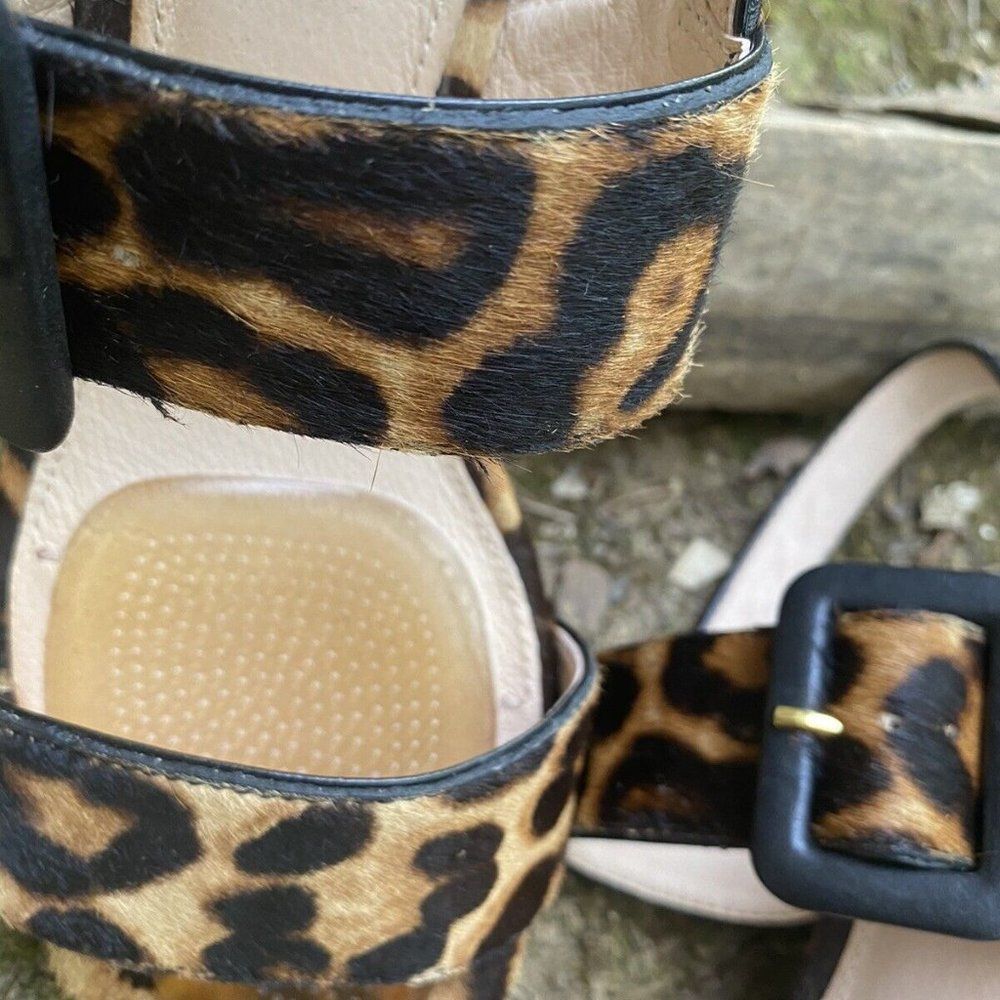 Louise et Cie Leopard Print Wedge Sandals - Picture 5 of 9